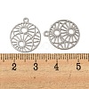 Brass Etched Metal Embellishments Connecotr Charms KKC-D001-11P-3