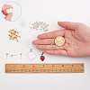 Brass Post Earring Findings KK-SC0001-61-6