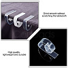 Globleland 48Pcs 2 Style  Transparent Plastic Anti-slip Tablecloth Clips AJEW-GL0002-15-5