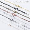 Brass Cable Chain Necklace Making MAK-PH0004-14-5