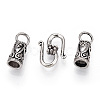 Tibetan Style Alloy Hook and S-Hook Clasps X-TIBEP-S300-21AS-RS-2
