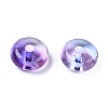 Electroplate Transparent Colours Rainbow Glass Seed Beads SEED-T007-03C-2