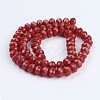 Opaque Glass Beads Strands EGLA-F122-8x6mm-NC05-2