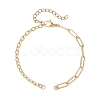Brass Mixed Chain Bracelet Making AJEW-JB01561-1