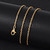 304 Stainless Steel Cable Chain Necklaces X-NJEW-K090-01G-4