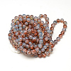 Baking Paint Glass Beads Strands X-DGLA-Q023-8mm-DB52-3