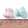 UV Plating Rainbow Iridescent Acrylic Beads OACR-A029-06-3