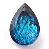 Embossed Glass Rhinestone Pendants GLAA-J101-05A-001BB-3