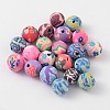 8mm Handmade Polymer Clay Beads X-FM198Y-2