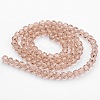 Transparent Glass Bead Strands GLAA-G013-10mm-90-3