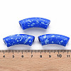Opaque Spray Painted Acrylic Beads MACR-S372-001F-5