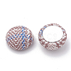 Handmade Cloth Fabric Covered Cabochons WOVE-Q071-06A-06-2