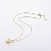 304 Stainless Steel Chain Necklaces NJEW-O108-43G-2