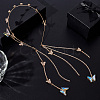 Zinc Alloy Rhinestone Hair Bands OHAR-WH20007-01B-G-4