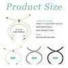 3Pcs 3 Colors Round Nylon Twisted Cord Slider Bracelet Making MAK-TA0001-32-3