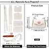 DIY Imitation Leather Heart Pattern Women's Crossbody Bag Kits DIY-WH0449-12-2