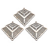 Undyed Natural Wooden Big Pendants X-WOOD-N007-033-1