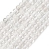 Natural Quartz Crystal Round Beads Strands G-J303-01-4mm-5