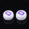 Initial Acrylic Beads X-OACR-E001-20D-2