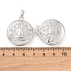 Brass Pendant Cabochon Settings KK-U074-15P-3