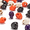 200Pcs 4 Colors Dyed Synthetic Turquoise Beads Strands G-LS0002-18-4