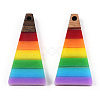 Opaque Resin & Walnut Pendants RESI-TAC0026-05A-3