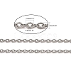 Tarnish Resistant 304 Stainless Steel Cable Chains CHS-R008-15-2