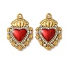 304 Stainless Steel Enamel Pendants STAS-B100-01G-02-1