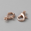 Brass Lobster Claw Clasps FIND-WH0110-696RG-1