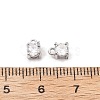 Brass Micro Pave Cubic Zirconia Pendants KK-D382-04P-01-3