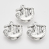 Tibetan Style Alloy Pendants TIBEP-T009-11AS-RS-1