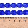 Frosted Glass Beads Strands GLAA-T023-30F-4