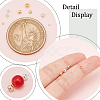 400Pcs 8 Styles Rondelle Brass Crimp Beads KK-NB0003-83-10