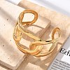 304 Stainless Steel Cuff Bangles for Women BJEW-B108-09G-2