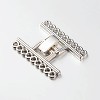 9 Strands Alloy and Brass Fold Over Clasps PALLOY-N0112-04P-1