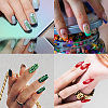Stainless Steel DIY Nail Art Templates MRMJ-WH0092-023-7