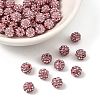 Polymer Clay Rhinestone Beads RB-H284-6MM-223-1