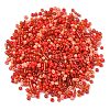 Opaque & Transparent Inside Colours Glass Seed Beads SEED-YW0002-17B-2