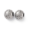 304 Stainless Steel Rhinestone European Beads STAS-A092-10A-P-1