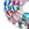 Synthetic Moonstone Beads Strands G-P528-J02-21-3