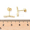 925 Sterling Silver Clear Cubic Zirconia Stud Earrings EJEW-Q032-01E-G-5