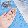 100Pcs 304 Stainless Steel Linking Ring STAS-UN0041-24-4