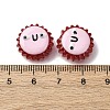 Fuuny Baking Paint Glass Enamel Beads LAMP-Q045-01C-5