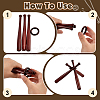 10 Sets Wooden Mini Bat Baseball Stands ODIS-TW0001-06A-3
