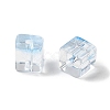 Two Tone Transparent Glass Beads GLAA-NH0001-03B-2