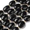 Natural Black Tourmaline Beads Strands G-H005-A17-02-2