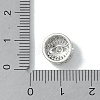 Rack Plating Brass Micro Pave Clear Cubic Zirconia Beads KK-A220-07P-3