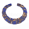 Assembled Bronzite and Synthetic Lapis Lazuli Beads Strands G-S327-002-2