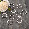 201 Stainless Steel Huggie Hoop Earring Findings STAS-P283-01H-S-5