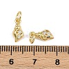 Brass Micro Pave Cubic Zirconia Pendants KK-A269-02B-G-3